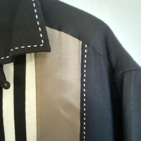 Island Shores Mens Island Wear Black Vacation Resort Bowling Shirt-Sz-L - Picture 3 of 15